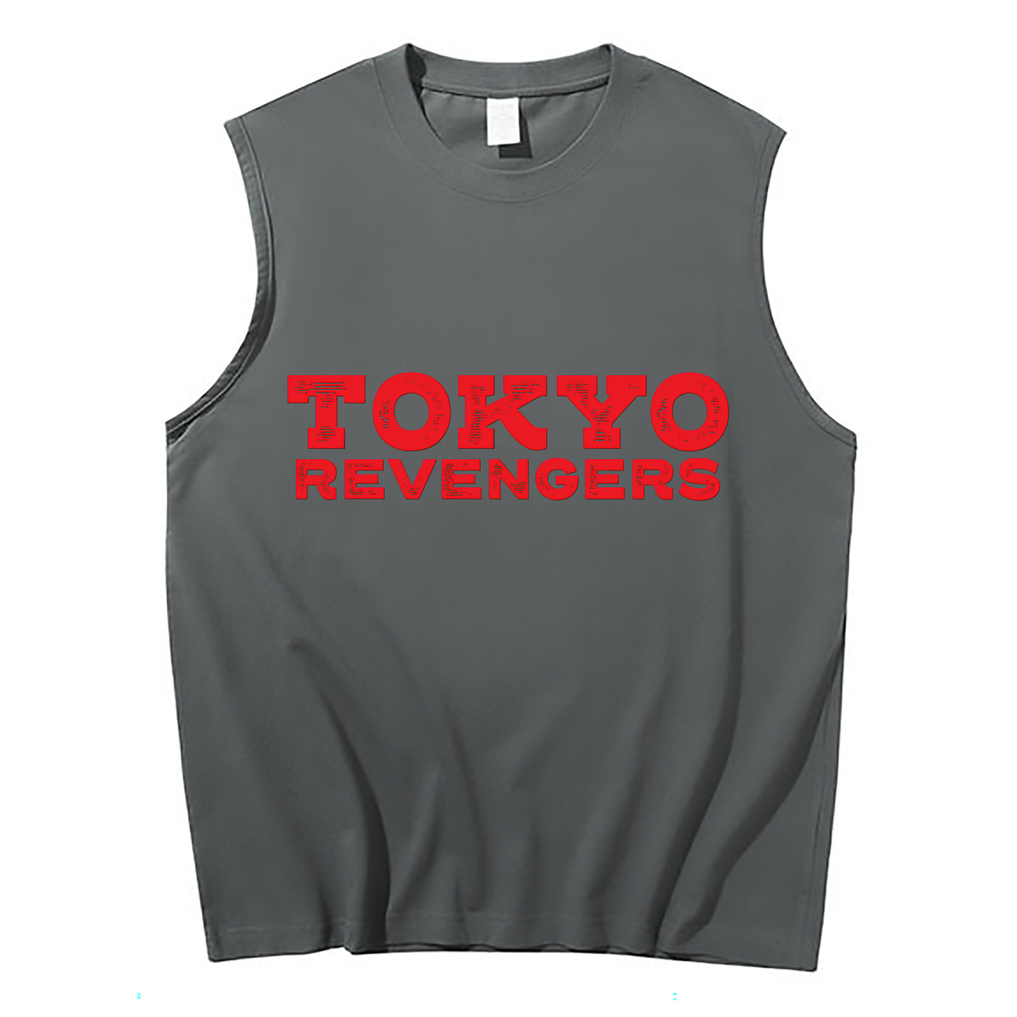 （画像用） 東京リベンジャーズ Tokyo Revengers コットン100％タンクトップ（フロントプリント）